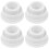 4Pcs White Rubber Stopper Caps for Pool Ladder Bumpers Easy Install 4