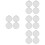 16Pcs Silver Car Wheel Hub Covers ABS Material Tire Replacement Caps 5