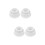 4Pcs White Rubber Stopper Caps for Pool Ladder Bumpers Easy Install 6