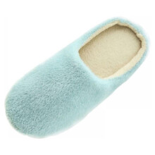 Kvinder Kunstpels Lukket Tå Spa Hyggelige Dame Tøfler Memory Foam Flade Pels Slides Skridsikre Indendørs Udendørs Slip On Hjemmesko Sandaler