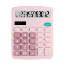 12-Digit Solar Calculator with Large Display, Big Buttons, Auto Off, Dual Power (Solar/Battery) – Compatible with Office, School & Home