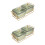 2Sets Stylish Khaki Divided Serveware Plates for Home Snack Storage 4