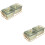 2Sets Stylish Khaki Divided Serveware Plates for Home Snack Storage 5