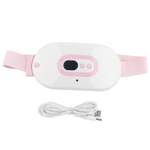 Portable Heating Pad, Battery Indicator Ensures Timely Recharge, Vibration Massage for Deep Relaxation