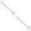 2Pcs White Decorative Purse Chain Bag Extender DIY Handbag Strap 5