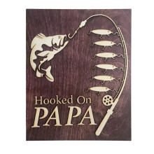 Cadeaux personnalisés en matériau durable, impression murale unique, cadeaux pour la fête des pères, noms personnalisés et design élégant,