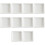 10Pcs White Ceramic Snack and Condiment Plates Multipurpose Use 6