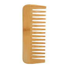 Bamboo Comb for Wet & Dry Hair, Wide Tooth Design for Easy Styling & Gentle Scalp Massage, Anti Static Brush with Durable Material & Hand Polished