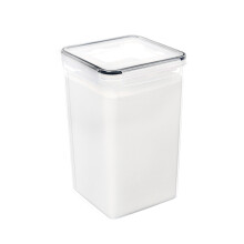 Rangement de cuisine sophistiqué, compatible lave-vaisselle, plastique de haute qualité, noir et bleu, 18,5 x 18,5 x 28,7 cm, boîte de