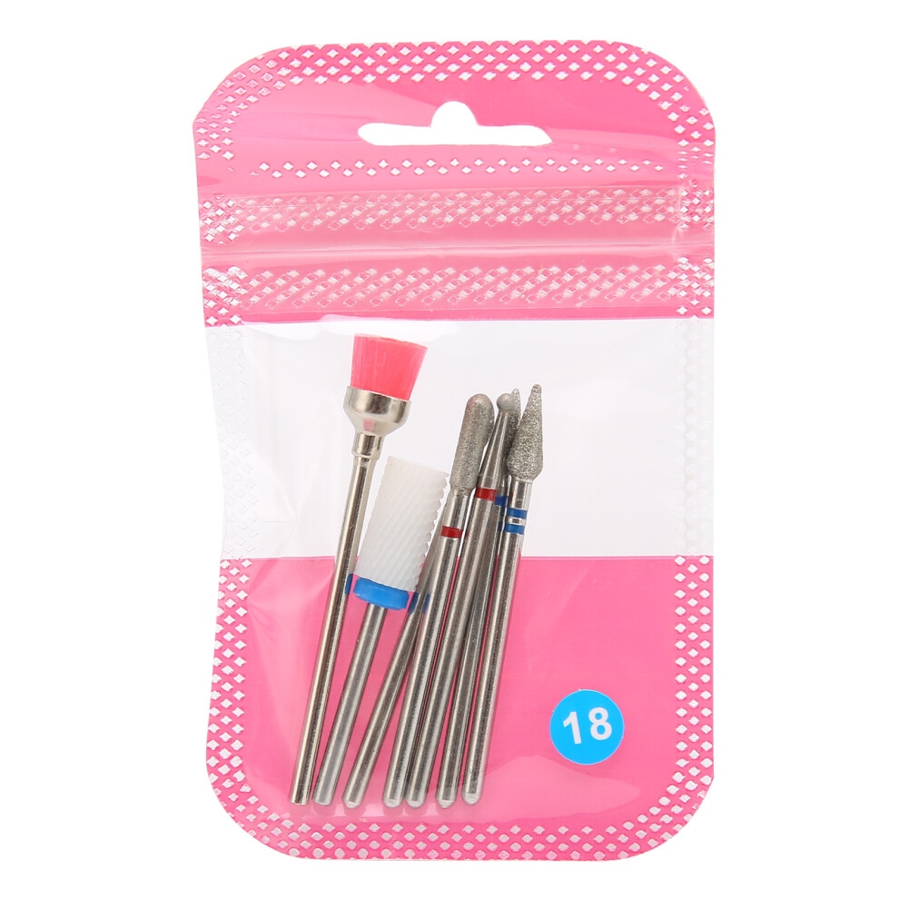 Professional Tungsten Carbide Acrylic Nail Bit Set, Corrosion Resistant Manicure Drill Bits, Nail File Bit for Salon & Home DIY Projects