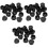 60Pcs Black Rubber Grommets for Desk Wire Cable Hole Covers Durable 4