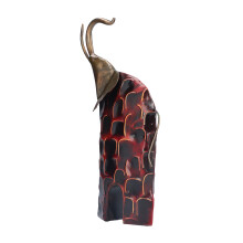 Decorazioni Safari, sculture decorative, design unico a forma di elefante, tonalità vivaci, motivi intricati, lavorazione artigianale, ecologico