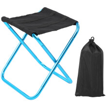 Portable Collapsible Camp Stool, Non-slip Foot Cover for Stability, Outdoor Convenience at Your Fingertips