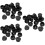 60Pcs Black Rubber Grommets for Desk Wire Cable Hole Covers Durable 7