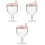 3Pcs Pink Goblet Cup Cup Natural Material Leak-Proof Design 3