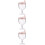 3Pcs Pink Goblet Cup Cup Natural Material Leak-Proof Design 8