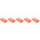 5Pcs Storage Container Orange with Cover and Convenient 8