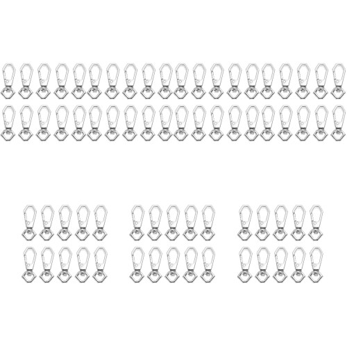 70Pcs Durable Silver Metal Bag Buckles Replacement for Shoulder Straps 2