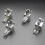 2Pcs Sewing Machine Roller Foot Presser for Thick Fabric Silver Color 9