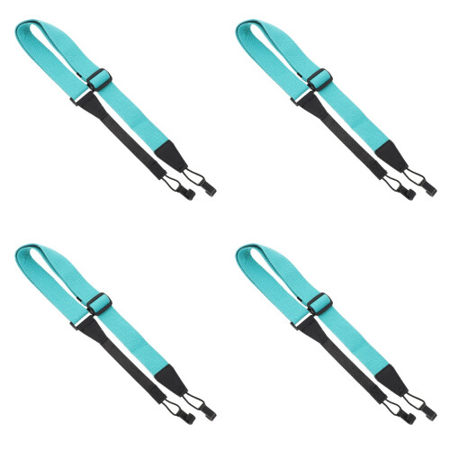 4Pcs Lightweight Blue Ukulele Straps Fabric Adjustable Instrument 2