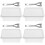 4Sets Dish with Lid and for Home Storage 4