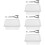 4Sets Dish with Lid and for Home Storage 5