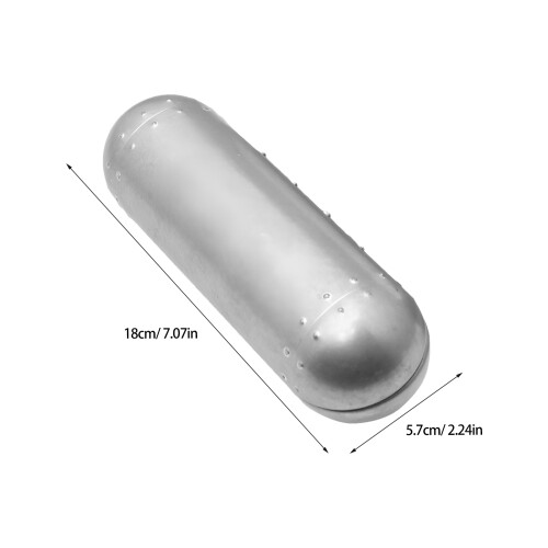 Metal Glasses Case Hard Shell Silver Protective Eyewear Storage 1