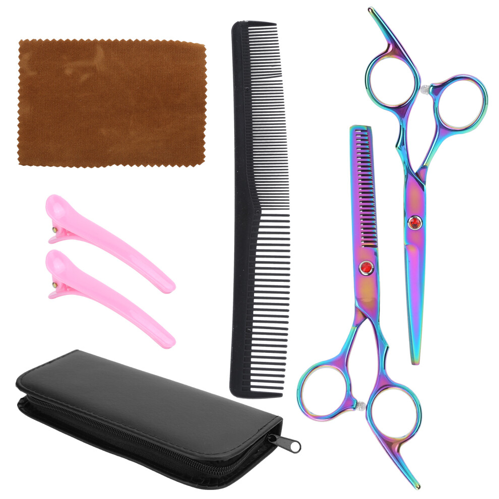 Exquisite Hairdressing Tools, Stainless Steel Thinning Scissors, Ergonomically Designed for Precision Cutting, Sharp Blades for Salon-Quality