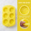 Yellow Silicone Lemon Candy Cake Molds Nonstick DIY Baking Tray 8