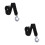 2Pcs Secure Black Trailer Winch Strap Polyester Steel Hook Car Use 6
