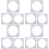 12Pcs Acrylic Layer Cake Mold Kit Transparent Cake Scraping Plates 6