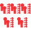 500Pcs Plastic Cow Ear Tags Watermelon Red Veterinary Animal Id Tags 6