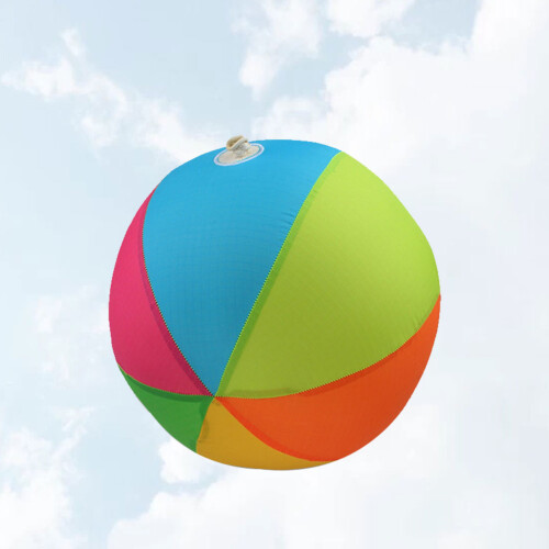 3Pcs Multi Inflatable Cloth Balloon Durable Soft Outdoor Playing Ball 2