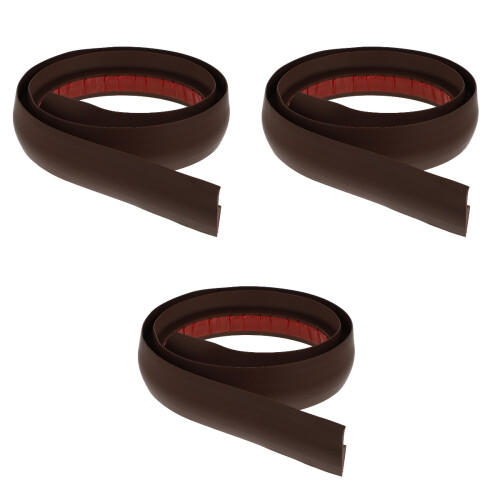 3Pcs Coffee Floor Cover Strips Self Adhesive PVC Flooring Transition 1