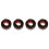 4Pcs Smooth Coffee Floor Transition Strips Self Adhesive PVC Divider 4