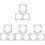 12Pcs Acrylic Layer Cake Mold Kit Transparent Cake Scraping Plates 9