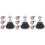 24 Pcs Adjustable Feet Accessories Felt Leveling 3