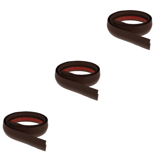 3Pcs Coffee Floor Cover Strips Self Adhesive PVC Flooring Transition 2