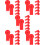 500Pcs Plastic Cow Ear Tags Watermelon Red Veterinary Animal Id Tags 10