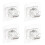 16Pcs Strong ABS Curtain Rod Clamps Easy Install Bathroom Accessory 3