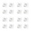16Pcs Strong ABS Curtain Rod Clamps Easy Install Bathroom Accessory 4