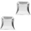 2Pcs Portable Stainless Steel Trash Silver for Home Desktop Use 4