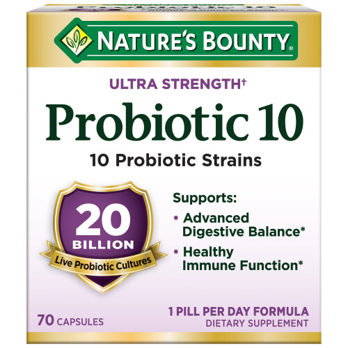 Nature's Bounty Probiotico 10, 70 Capsule