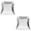 2Pcs Portable Stainless Steel Trash Silver for Home Desktop Use 7