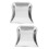 2Pcs Portable Stainless Steel Trash Silver for Home Desktop Use 8