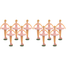 10Stk Tanzpuppe Ballett Ballerina Rosa Kunststoff Schmuck