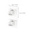 16Pcs Strong ABS Curtain Rod Clamps Easy Install Bathroom Accessory 9