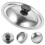 4Pcs Universal Oil Pot Covers Stainless Steel Silver Multipurpose Lids 10