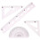 15Sets Lightweight Pink Plastic Drawing Triangle Rulers for Students 2