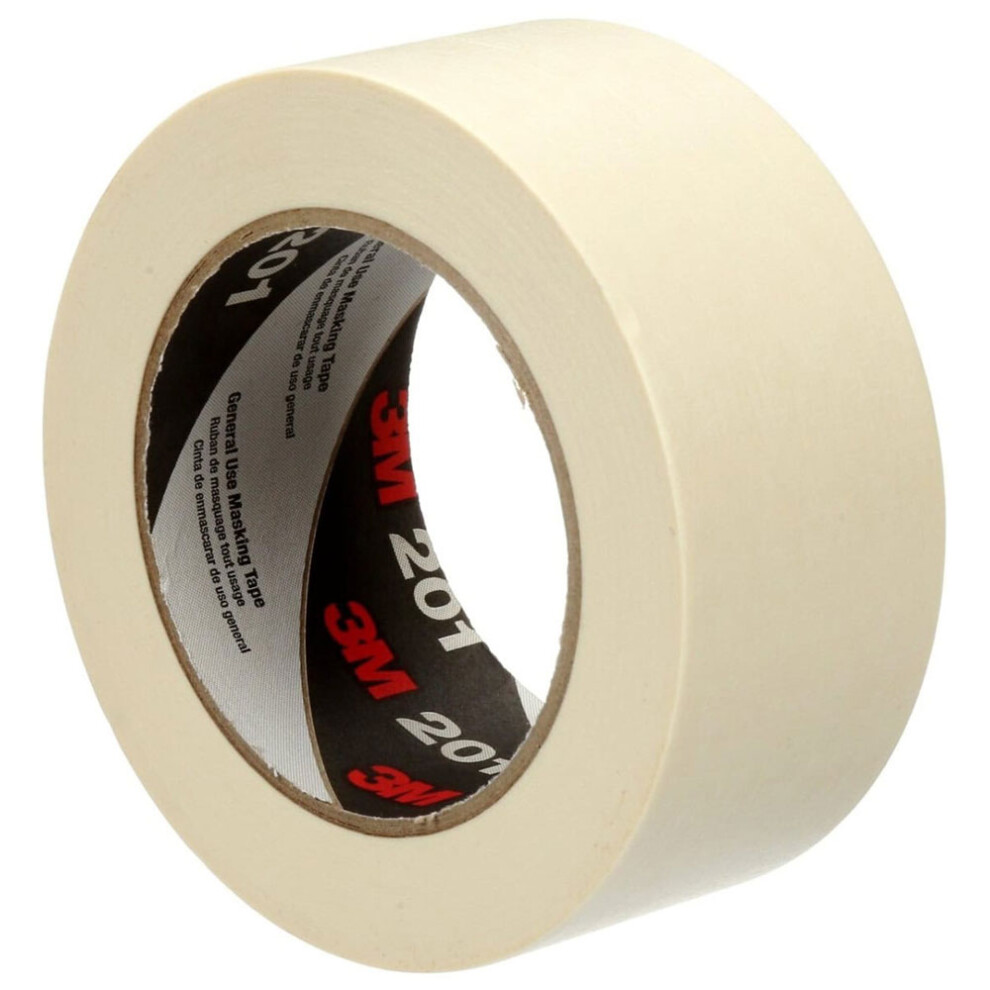 3M 7100195888 General Use Masking Tape 201E, 48 Mm X 50 M, Beige
